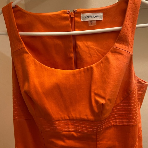 Tangerine Calvin Klein Dress - Picture 2 of 4